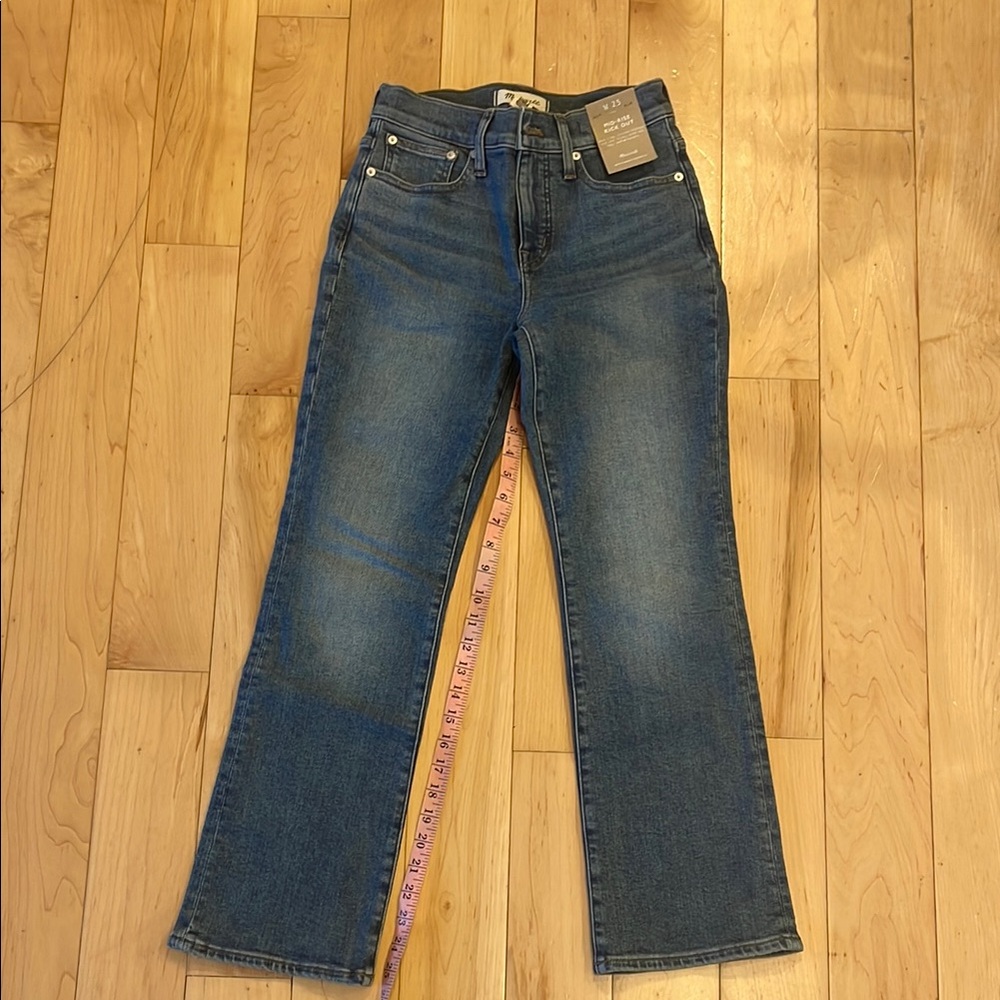 NWT Madewell Kick-out crop jeans size 25